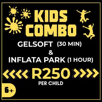 Kids combo deal: Gelsoft and Inflata Park for R250 per child.