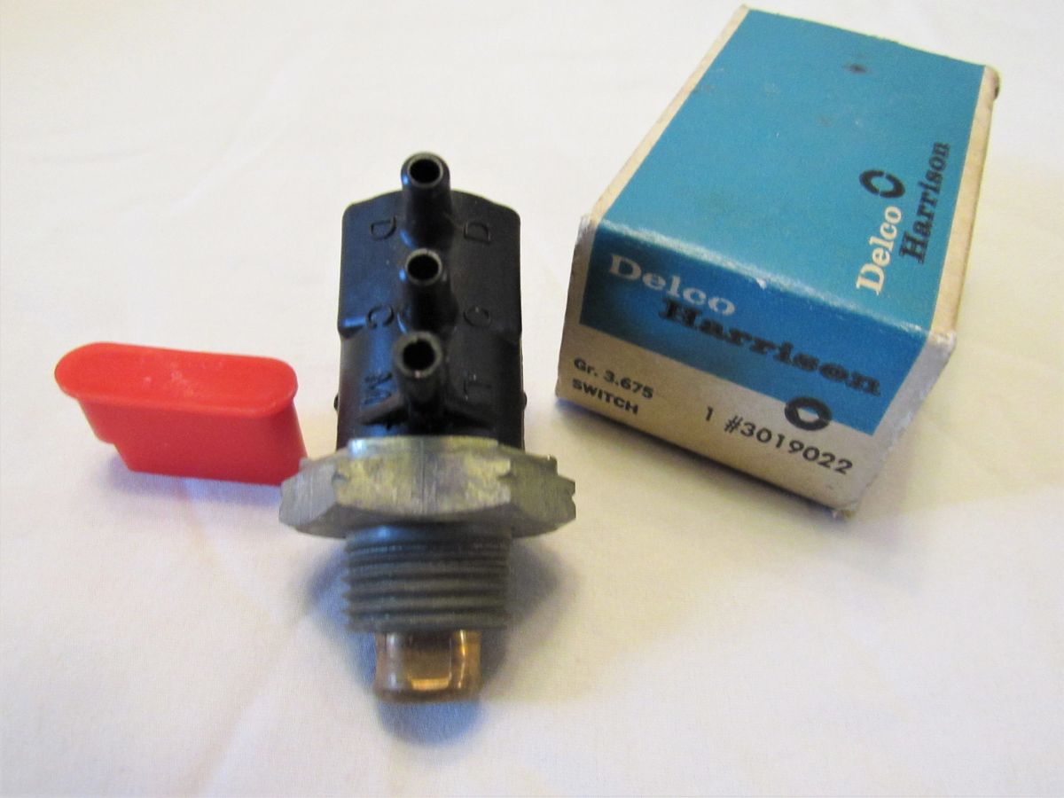 NOS 196874 Buick GS Skylark 350 400 455 3 Port Thermo Vacuum Switch GM