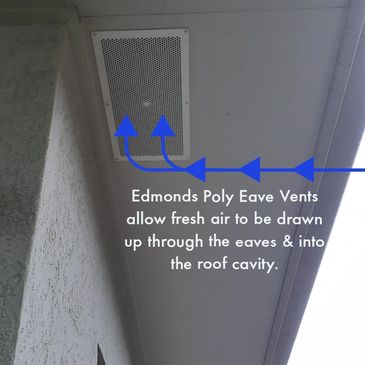 Edmonds Poly PVC Eave Vent.