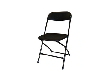 Black folding chair 