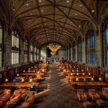 Interior of University of Chicago's Harper Library