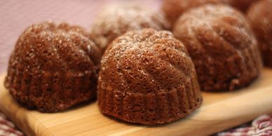 mini brandy ginger cakes