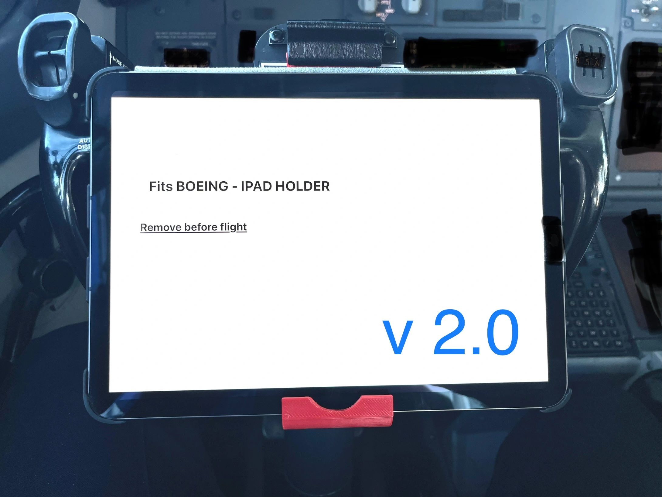 Our Boeing iPad mounts on a Boeing 737,747,757 & 767 yoke.  Choose from a Boeing 737 iPad holder;