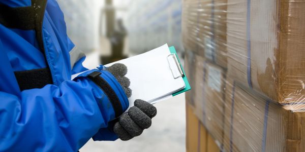 freezer with delivered goods