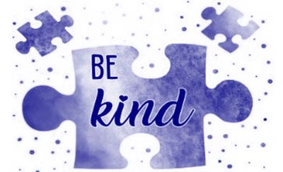 Be kind puzzle pieces