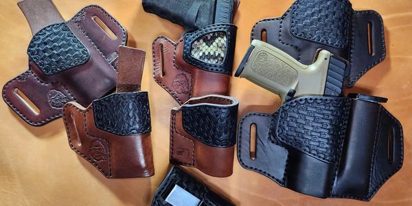 Hand crafted leather holsters
