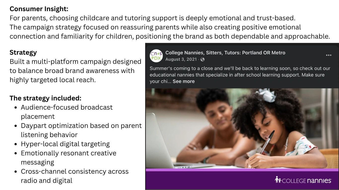 A child focused on homework with a caring adult nearby, promoting dependable childcare support.
