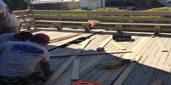 building deck carpentry