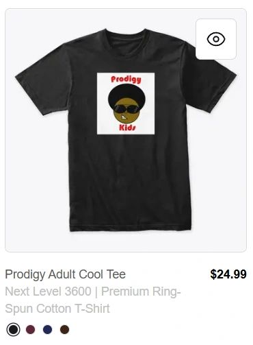 Description
The Prodigy Adult Cool Tee is an immediate conversation piece. Made of premium materials