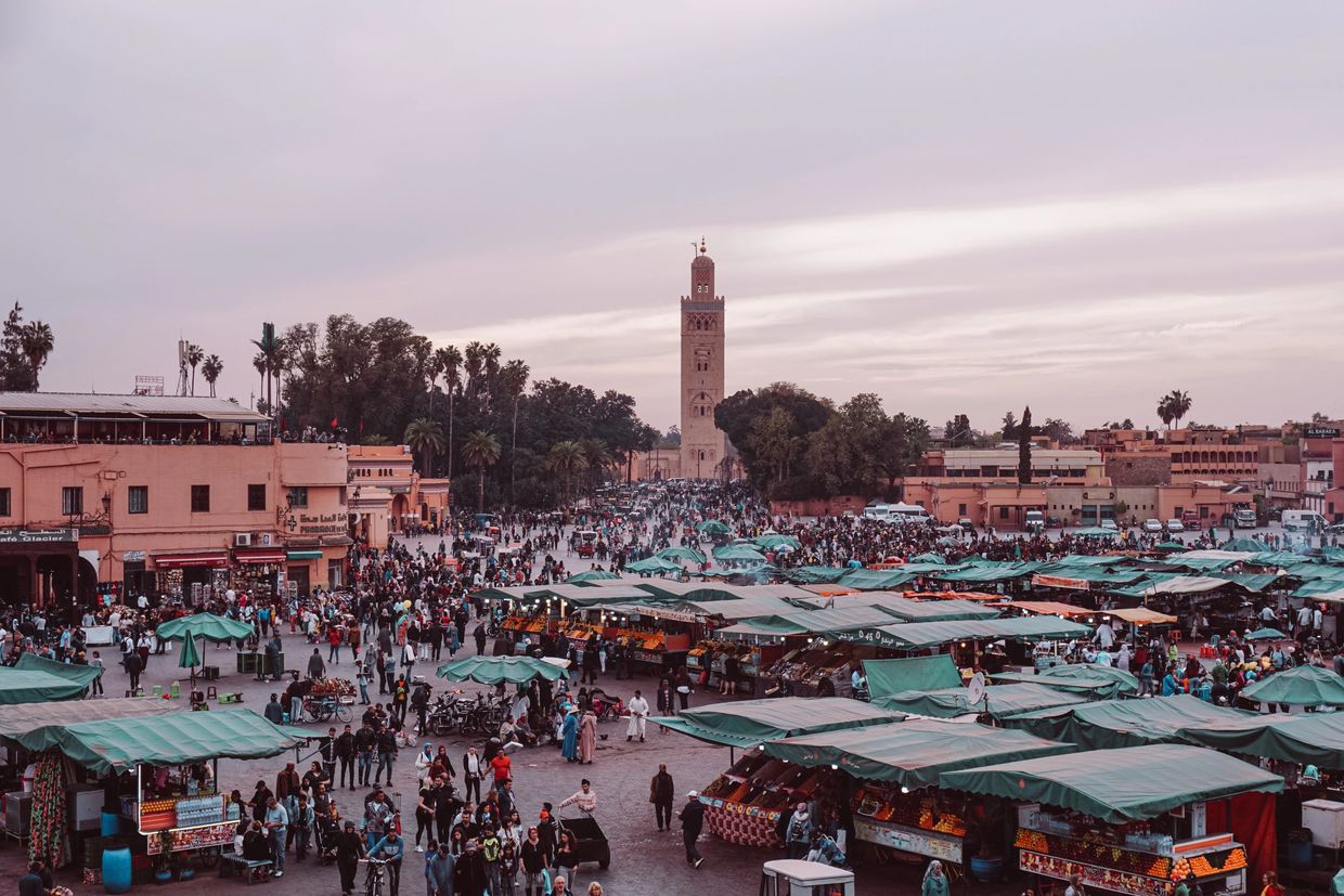 place Jema El Fna in old Medina of Marrakesh