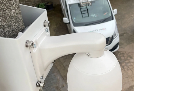 CCTV installation, ptz camera and wall mount