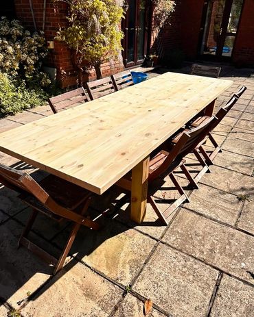 Outdoor Wooden Dining tables and Chairs  - Created by Pinewood Designs, Ashford Kent 
