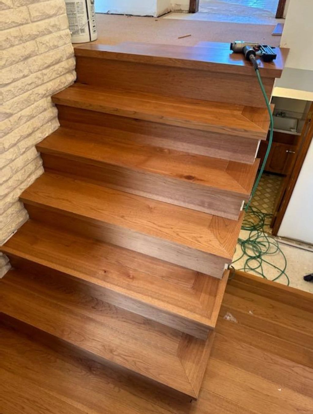 Square Edge Engineered Hardwood Stair Nosing
