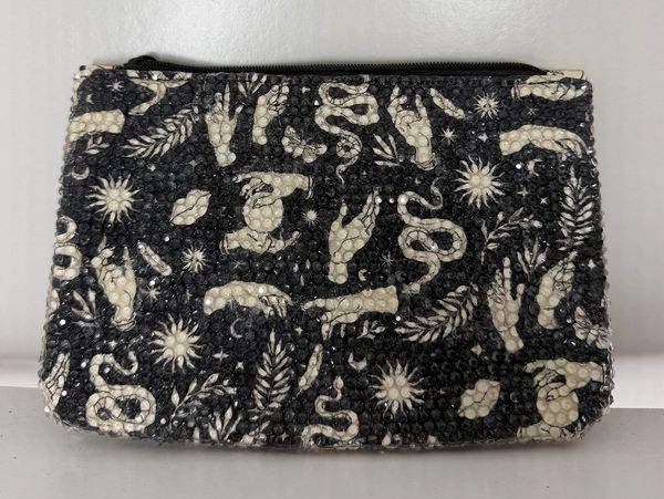 Beautifully customized small rhinestone bag!