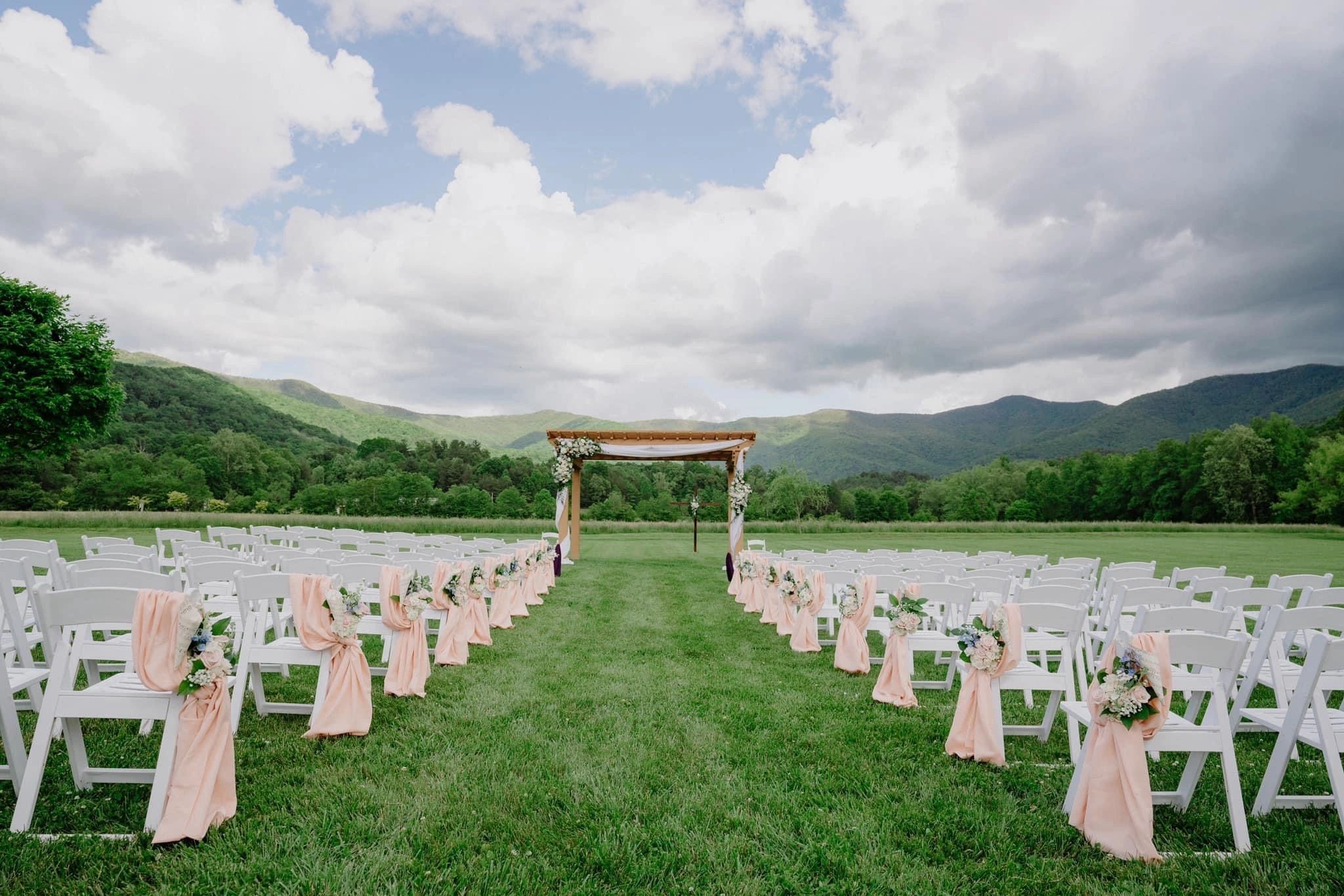Mountain Wedding Setup