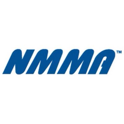 Logo with the letters NMMA in blue.