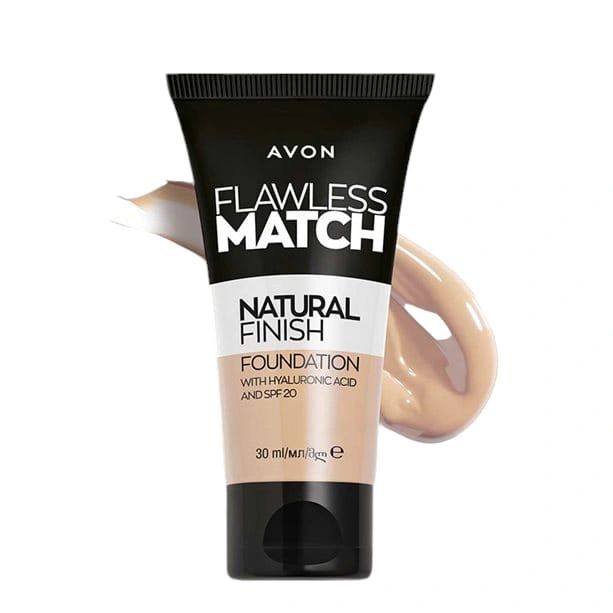 Avon Flawless Match Natural Finish Foundation for a lightweight, natural, radiant, and flawless look