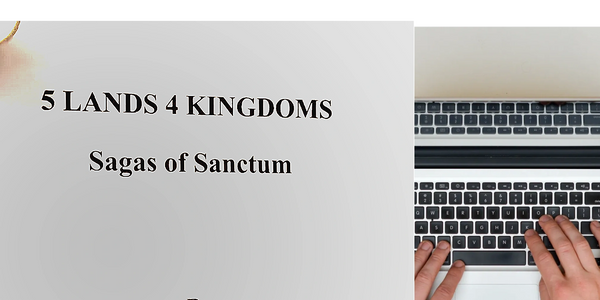 Writing my RPG book "5 Lands 4 Kingdoms"