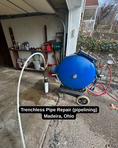No-dig pipe repair also known as pipelining or trenchless CIPP, in Madeira, Ohio Precision Pipe Work