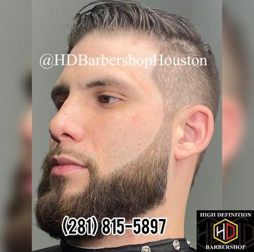 High Definition HD Barbershop Houston Katy Cypress luxury barber shop haircut beard fade near me
