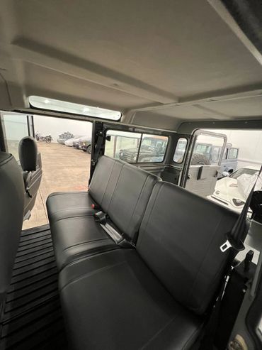 1991 Gray Land Rover Defender 110 headliner.