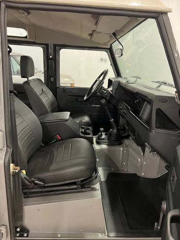 1991 Gray Land Rover Defender 110 interior view