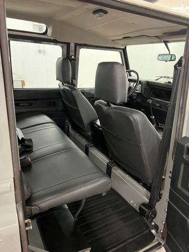 1991 Gray Land Rover Defender 110 Exmoor Interior.