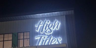 Front lit and halo lit sign