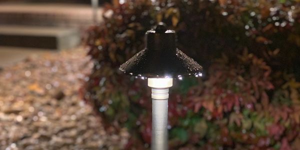 Outdoor Lighting 24" Brass lantern with flat hat.
