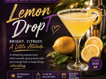 Refreshing Tequila twist on a classic. 
Sold 16oz & gallon only!