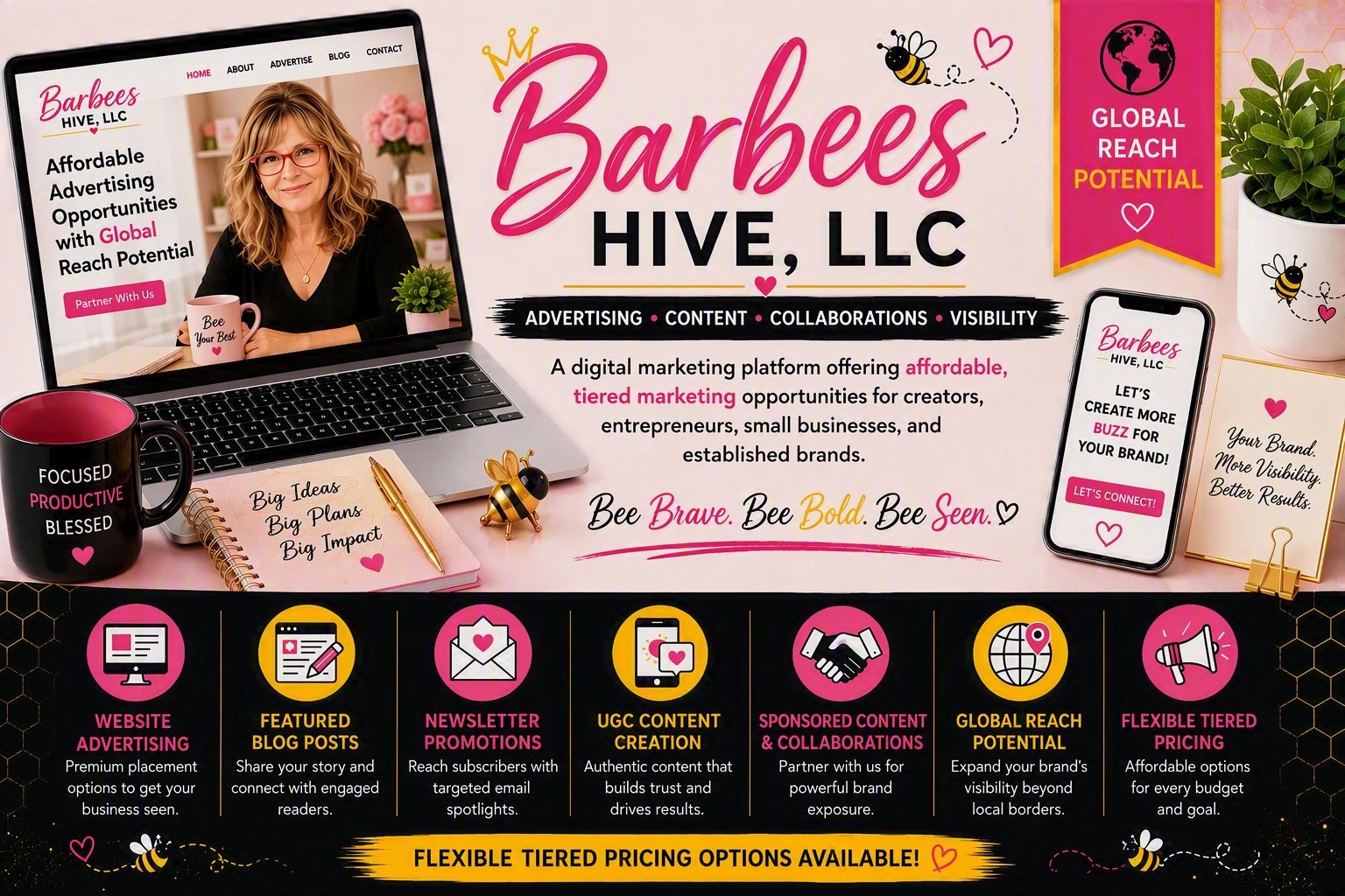 Barbees Hive, LLC digital marketing and advertising platform.