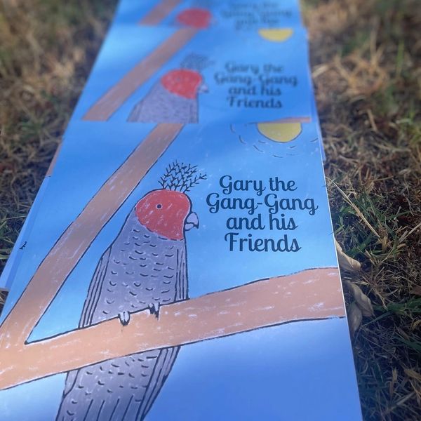 Children's book titled "Gary the Gang-Gang and his Friends".