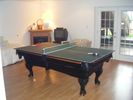 Pool table downstairs