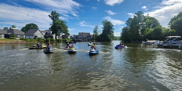 Kayaking on Buckeye Lake looking for your new home. 