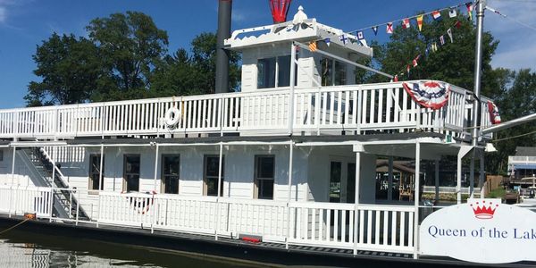 Queen of the Lake is a historic paddle boat that can be enjoyed near Millersport, Ohio. 