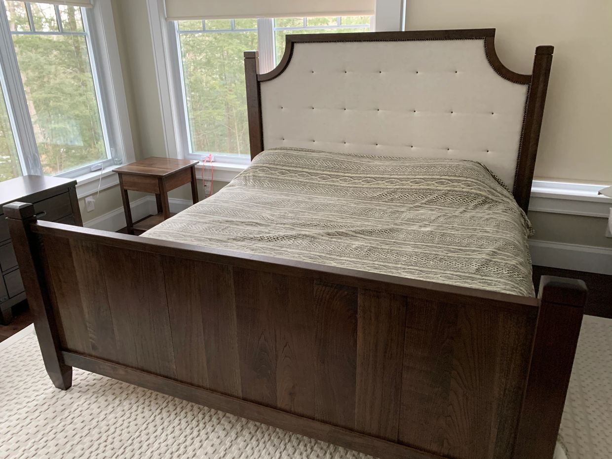 Solid Walnut King Size Bed