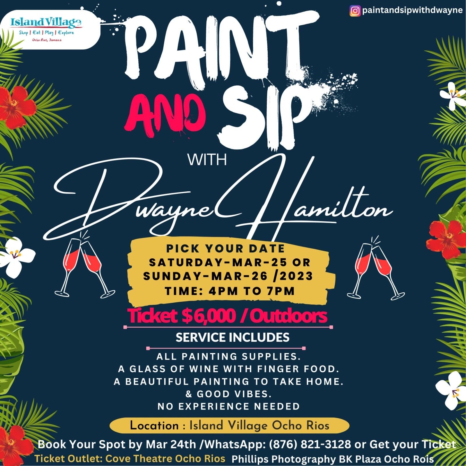 Paint & Sip with Dwayne Hamilton is Back!!