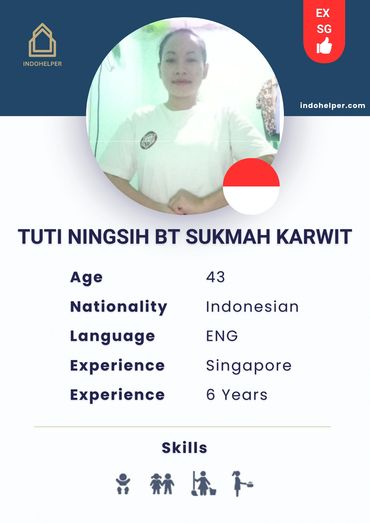 Experienced Indonesian Helper, ready to work in Singapore