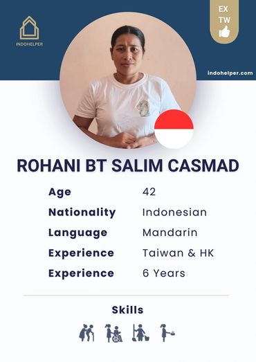 Experienced Indonesian Maid (Domestic Worker) ready to work in Singapore and Hongkong. 