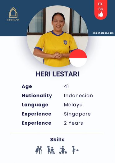 Experienced Indonesian Maid (Domestic Worker) ready to work in Singapore and Hongkong. 