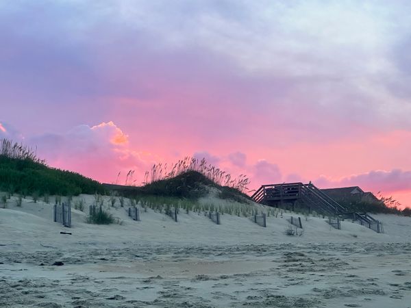 Sunset sky from the beach.