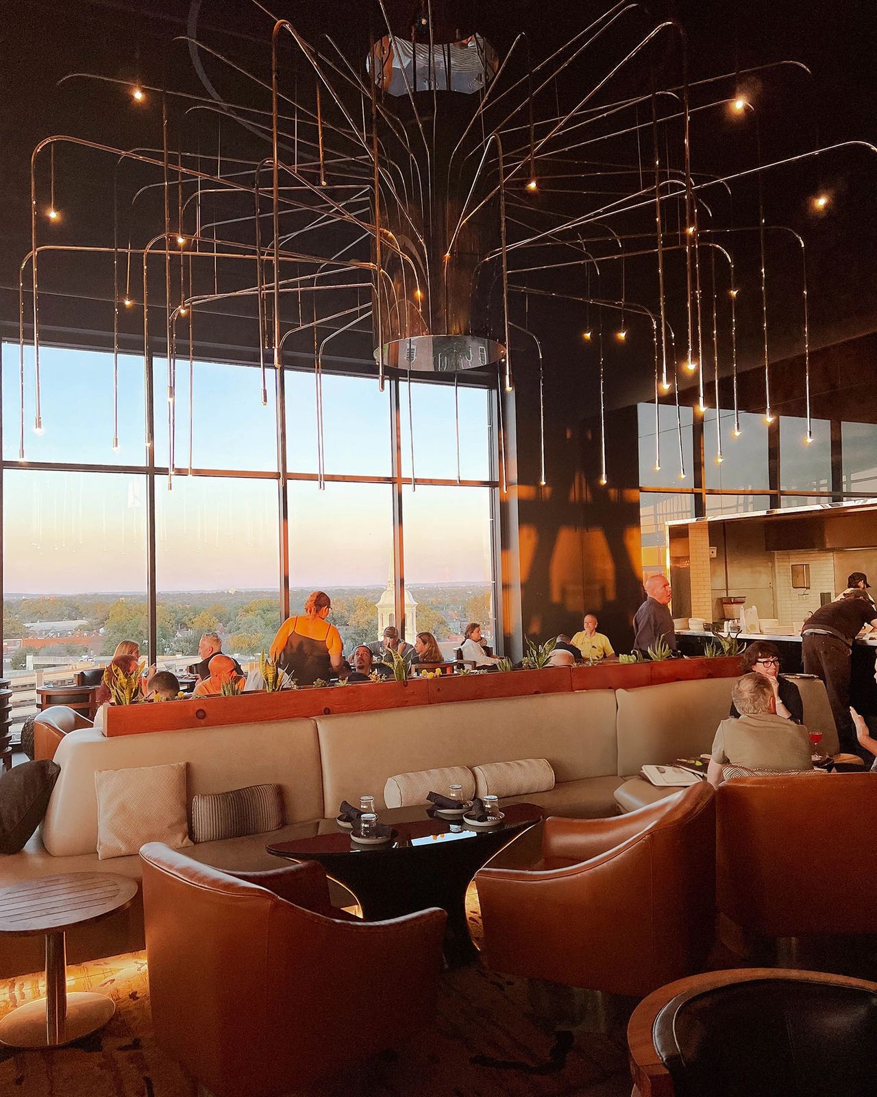 The Exchange Lancaster is an elevated rooftop bar offering stunning panoramic views, a chic ambiance, and a menu filled with creative cocktails and seasonal small plates, making it a must-visit in Downtown Lancaster.