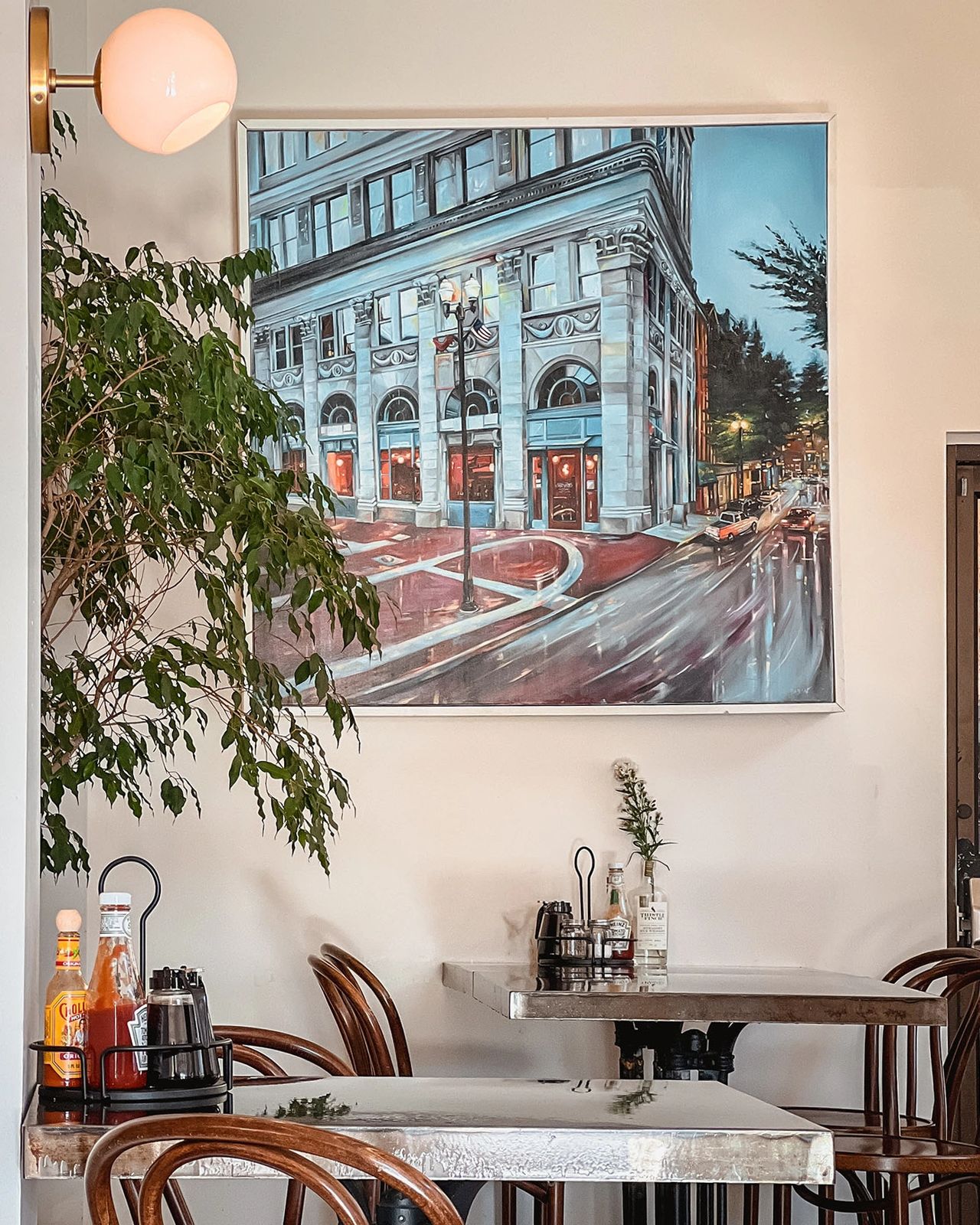 Located in downtown Lancaster, Pennsylvania, Shot & Bottle is a stylish brunch café and cocktail bar known for its locally sourced ingredients, Pennsylvania craft spirits, and welcoming ambiance. The bright, airy space features charming decor, including artwork that highlights the city’s history. Whether you're stopping in for a hearty breakfast, a leisurely brunch, or handcrafted cocktails, this eatery is a must-visit for food lovers and travelers exploring Lancaster.