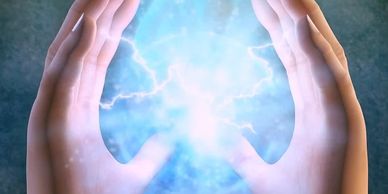 Psychic medium and healer, Rev. Hicks healings hands for a Reiki spiritual absentee healing.