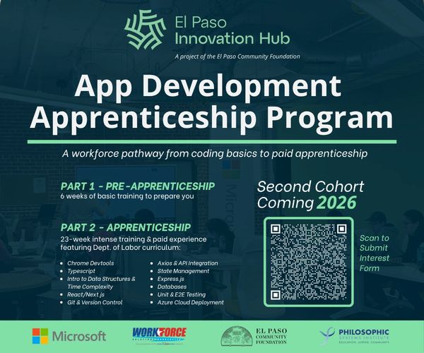 App Development Apprenticeship Program flyer