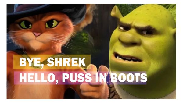 Mock youtube Thumbnail for Puss and Boots film commentary.