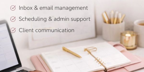 From inbox management and admin support to custom graphics, apparel, and branded visuals 