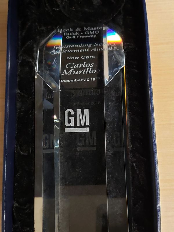 8" Clear Crystal Octagon Tower Recognition Award