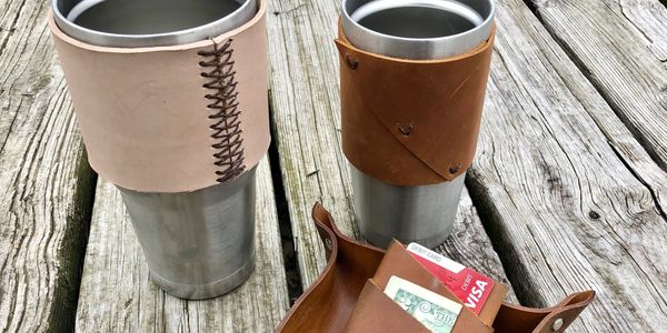Valet tray and Yeti sleeves 
Minimalist Wallet  
