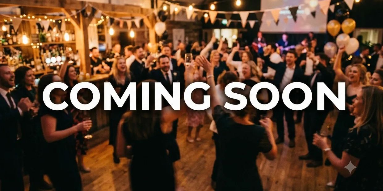 Party scene with "COMING SOON" text overlay.